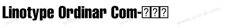 Linotype Ordinar Com字体转换
